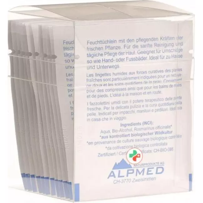Alpmed Frischpflanzentuchlein Rosmarin 13 штук Alpmed Frischpflanzentuchlein Rosmarin 13 штук