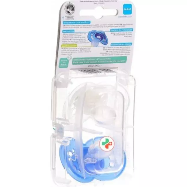 MAM Original Nuggi Silikon 6 bis для 16-месячных Spezielkollektion Boy 2 штуки