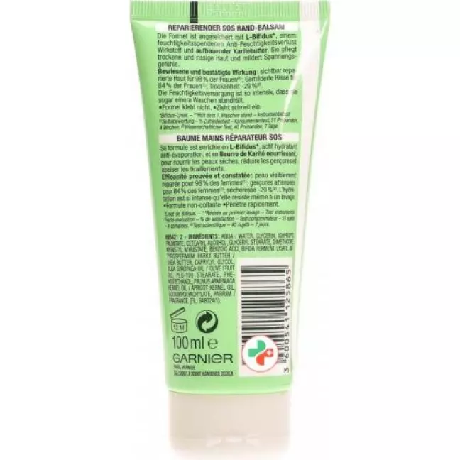 Garnier Intensif 7 Days Reparierender SOS Hand-Balsam Karitebutter 100мл