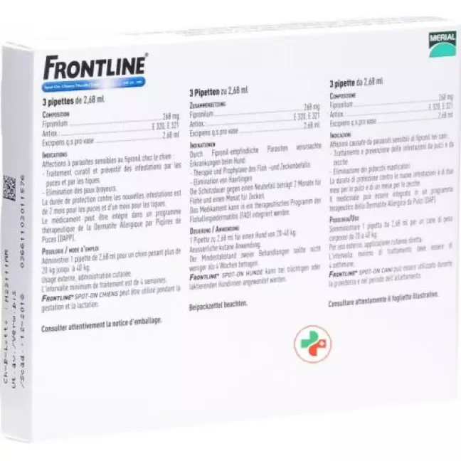 Frontline Spot On Hund L Liste D 3x 2.68мл Frontline Spot On Hund L Liste D 3x 2.68мл