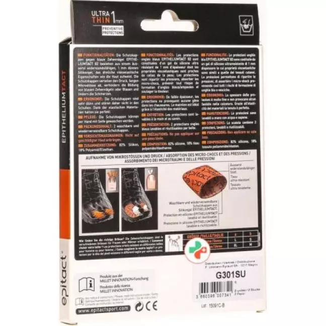 Epitact Sport Zehenschutz Blaue Nagel S 23мм 2 штуки Epitact Sport Zehenschutz Blaue Nagel S 23мм 2 штуки