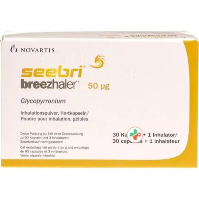 Seebri Breezhaler 50 mcg 3 X 30 Kaps Seebri Breezhaler 50 mcg 3 X 30 Kaps