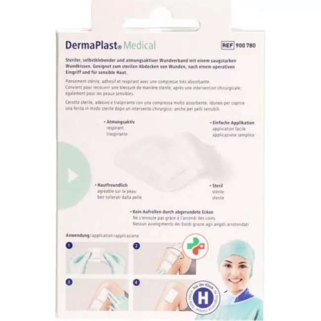 Dermaplast Medical Vliesverband 7.2x5см 5 штук Dermaplast Medical Vliesverband 7.2x5см 5 штук