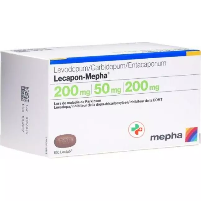 Лекапон Мефа 200 мг / 50 мг / 200 мг 100 таблеток покрытых оболочкой 