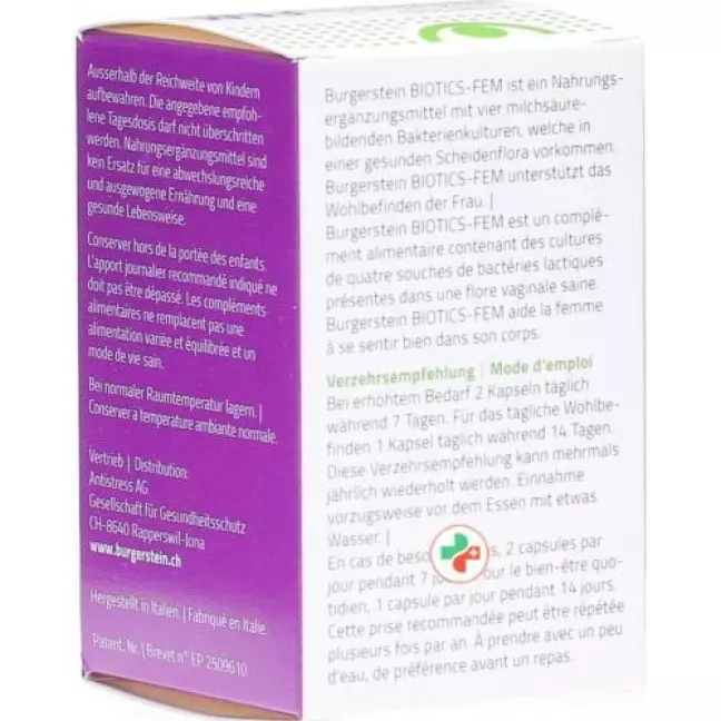 Burgerstein Biotics-Fem Kapseln 14 Stück Burgerstein Biotics-Fem Kapseln 14 Stück