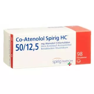 Co-Атенолол Спириг 50/12.5 98 таблеток покрытых оболочкой