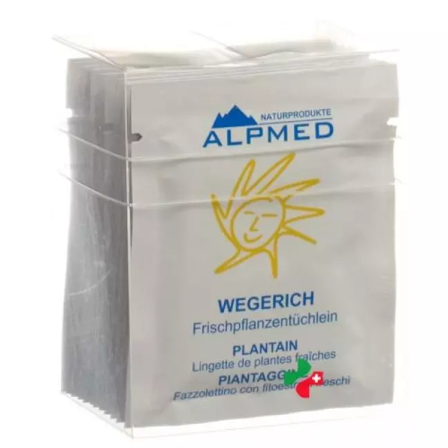 Alpmed Frischpflanzentuchlein Wegerich 13 штук Alpmed Frischpflanzentuchlein Wegerich 13 штук