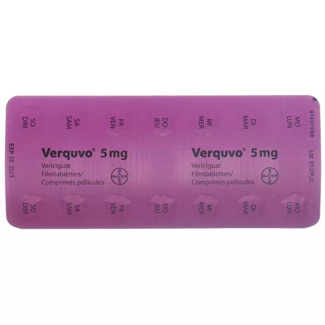 VERQUVO пленочная таблетка 5 мг VERQUVO пленочная таблетка 5 мг
