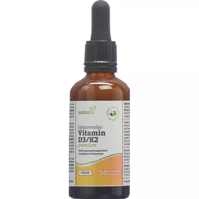 SANASIS Vitamin D3/K2 liposomal pre vegan