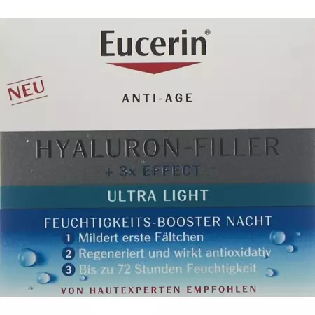 Eucerin HYALURON-FILLER Moisture Booster Night Pot 50 мл