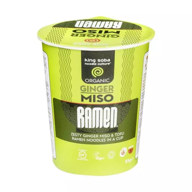 KING SOBA Miso Ramen Cup Ingwer