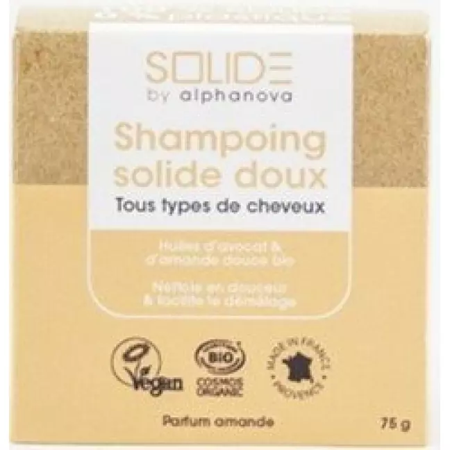 ALPHANOVA Solide Shampoo Avocado Mandel Bio