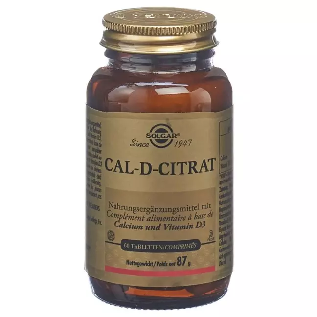 Solgar Cal-D-цитрат таблетки 60 шт.