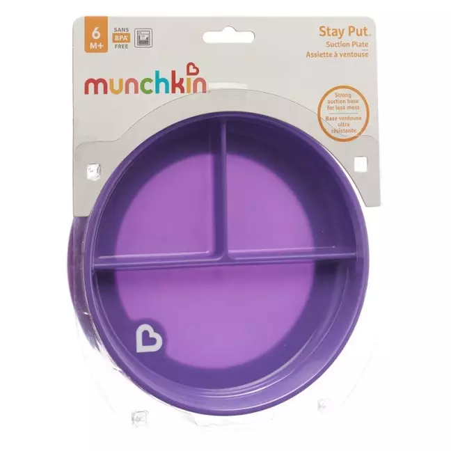MUNCHKIN Тарелка с присоской Stay Put MUNCHKIN Тарелка с присоской Stay Put
