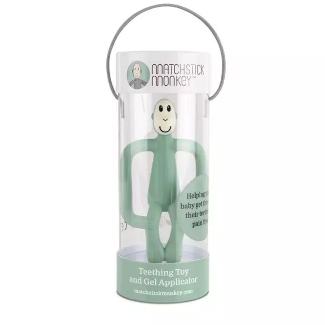 MATCHSTICK MONKEY Teething Toy mint green