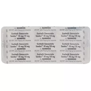 Ezetimib Simvastatin Sandoz Tabletten 10/20mg 28 Stück