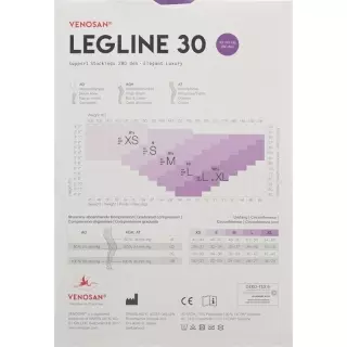 VENOSAN LEGLINE 30 A-T XS черный 1 пара