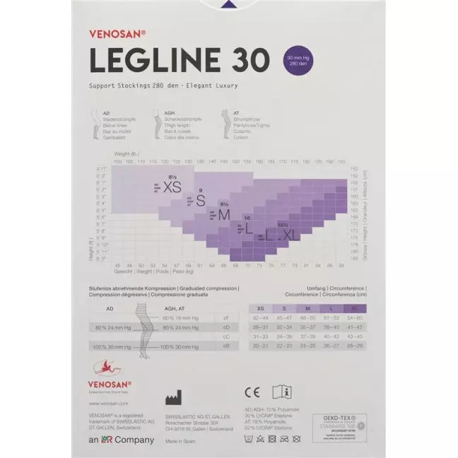 VENOSAN LEGLINE 30 A-T M Сахара 1 пара VENOSAN LEGLINE 30 A-T M Сахара 1 пара