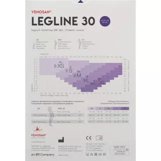 VENOSAN LEGLINE 30 A-T XL Сахара 1 пара
