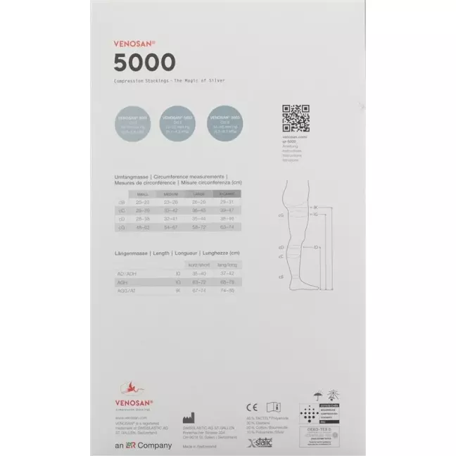 VENOSAN 5002 A-T KKL2 L короткошлифованный песок 1 пара