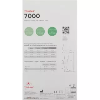 Venosan 7002 A-d Kkl2 L Short Off Beige 1 pair