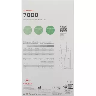 Venosan 7002 A-dh Kkl2 XL short gift beige 1 pair