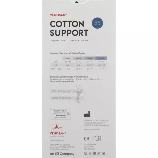 Venosan Cotton A-d Support Socks M Anthra 1 Paar