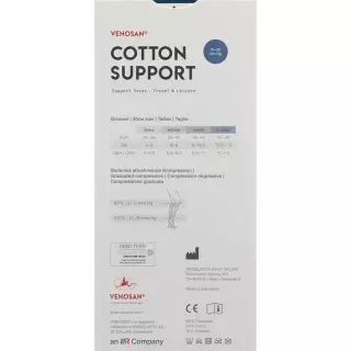 Venosan Cotton A-d Support Socks L Silver 1 Paar