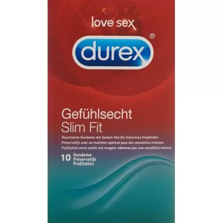 Презервативы Durex Real Feel Slim Fit, 10 шт.