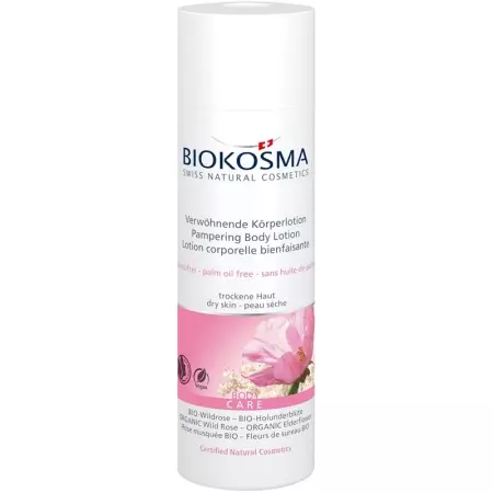 Biokosma успокаивающий лосьон для тела ORGANIC шиповник и ORGANIC бузина