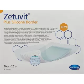 Zetuvit Plus Silicone Border 20x25cm 10 Stück