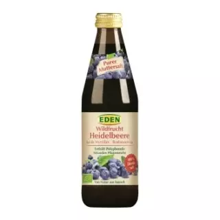 Сок Eden черничный материнский без сахара чистый органический 330 мл