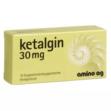 Ketalgin Zäpfchen 30mg 10 Stück Ketalgin Zäpfchen 30mg 10 Stück