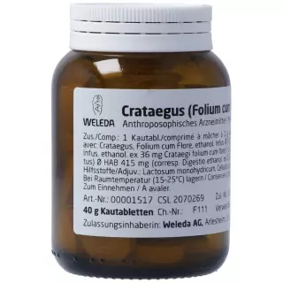 Weleda Crataegus Kautabletten Fol C Flor/fruct 40g