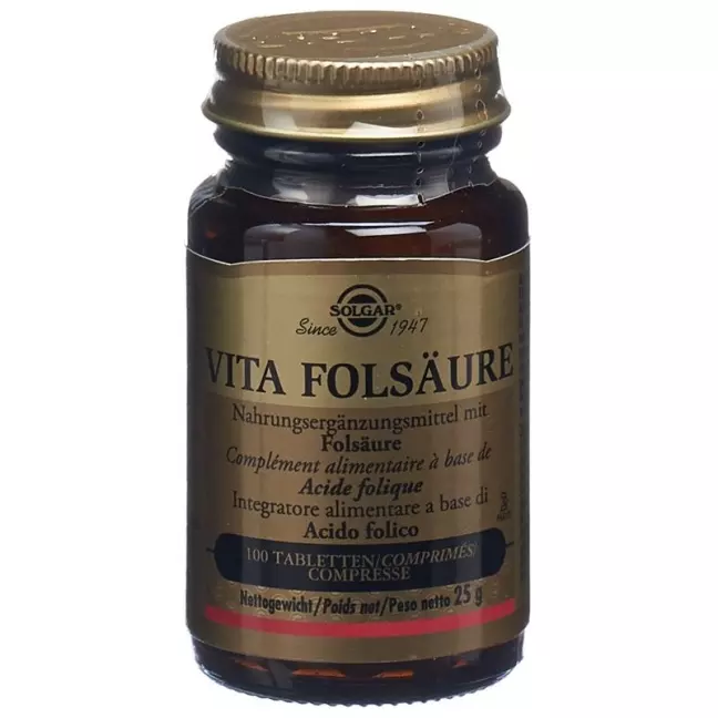 Solgar Vita таблетки фолиевой кислоты 100 шт.