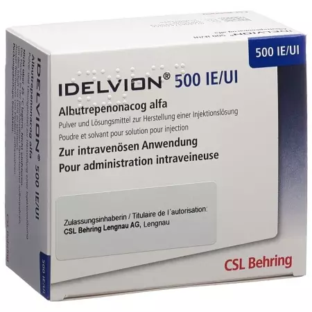 Idelvion Trockensubstanz 500 Ie Cum Solv + Set Durchstechflasche