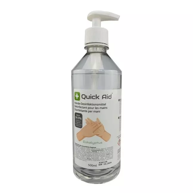 Quick Aid hand disinfectant bottle 500ml