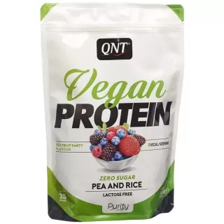Qnt Vegan Protein Zero Sug-Lact Fr Red Fruit 500g