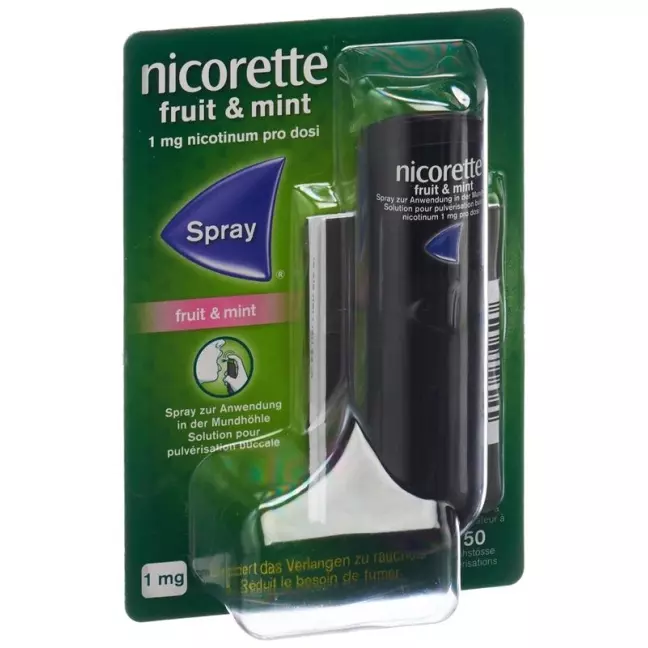 Nicorette Fruit & Mint Spray Disp 150 Dos