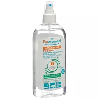 Puressentiel Очищающий антибактериальный лосьон для рук и поверхностей.