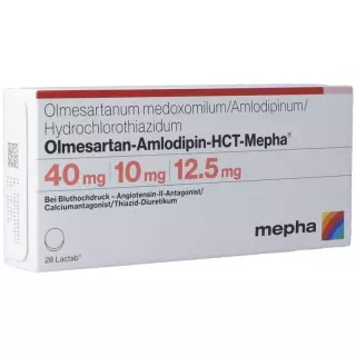 ОЛМЕСАРТАН АМЛО HCT Мефа Лактаб 40/10/12,5