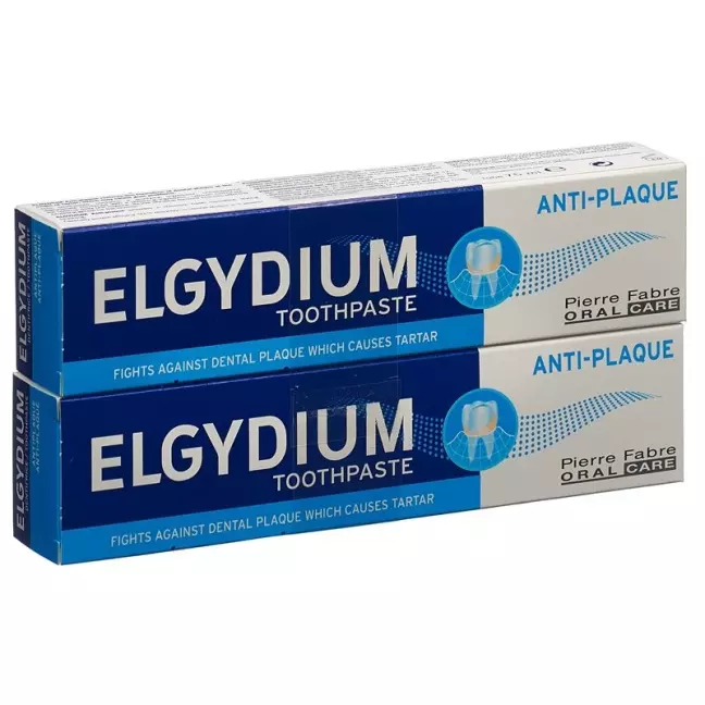 ELGYDIUM зубная паста против налета дуэт